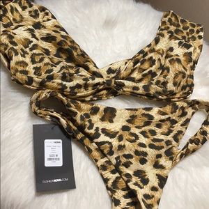 Cheetah print bikini